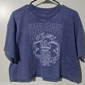 Womens Under Armour Purple Graphic Tee